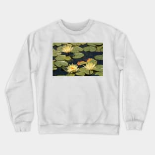 Lilies On The Pond © Crewneck Sweatshirt